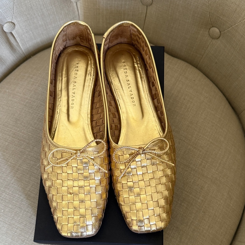 Gold Freda Salvador Jada Flats